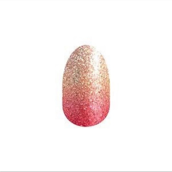 *Retired* Color Street: Coral Bay | Gold Pink Sparkles Glitter Summer Ombre - Picture 14 of 15